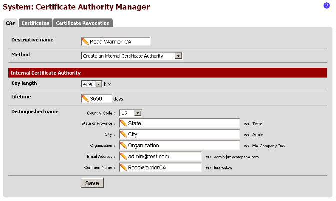 Creating Internal Certificate Authority